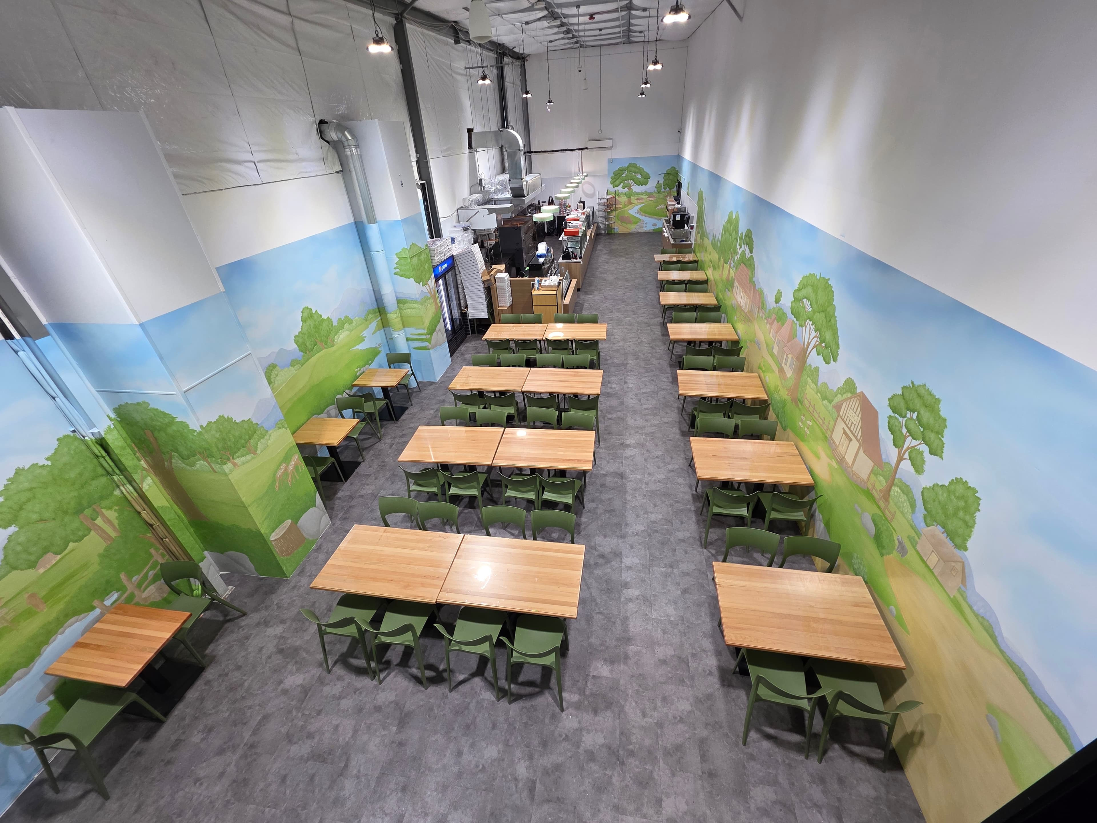 Restaurant area Honeydew supermarket